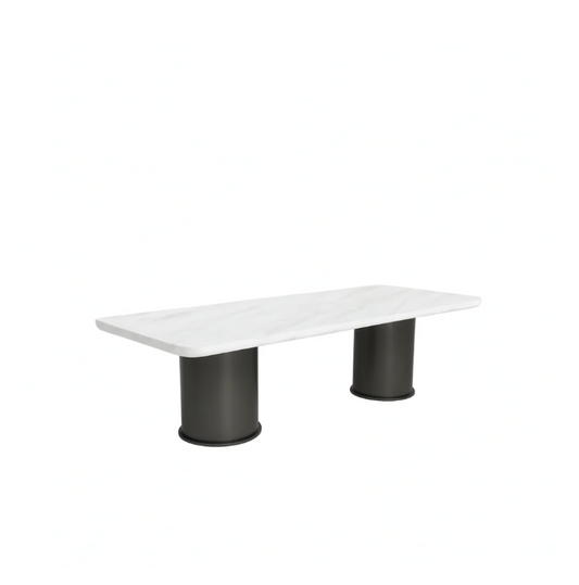AVELTO Rectangular Volakas White Dining Table Premium