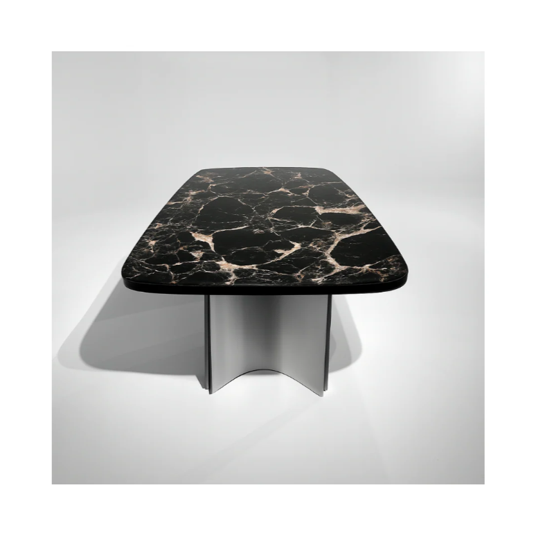 LORINI Rectangular Black Rose Dining Table Premium