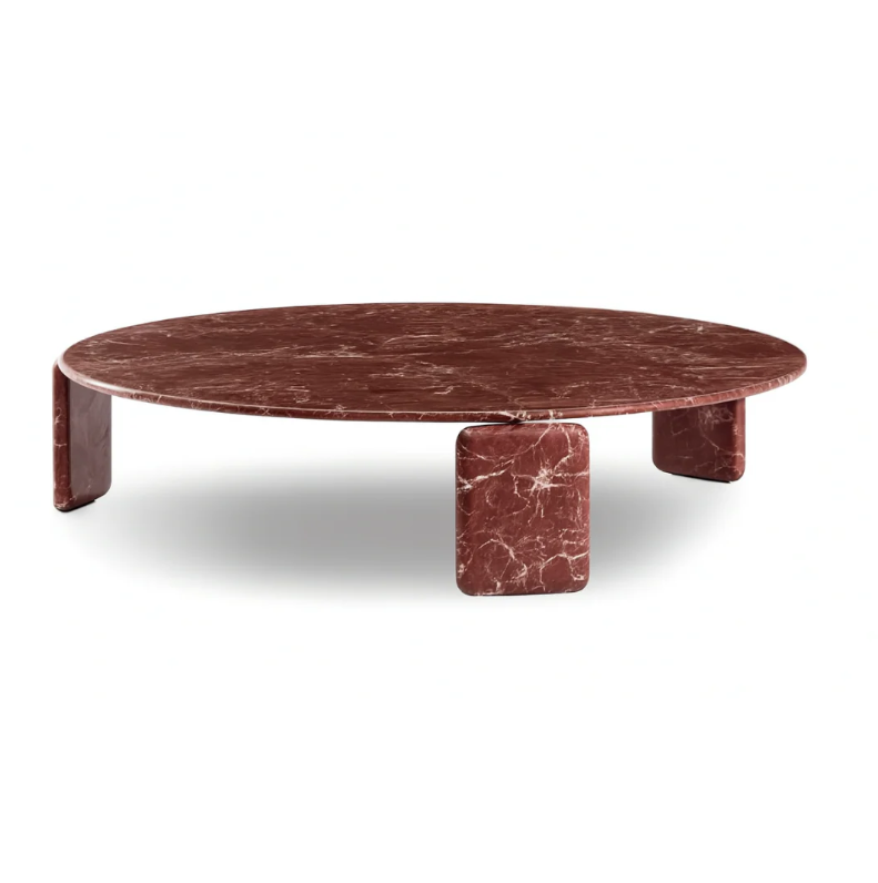 MONARQUE Round Rosso Levanto Coffee Table Premium