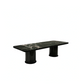 AVELTO Rectangular Black Rose Dining Table Classic