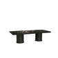 AVELTO Rectangular Black Rose Dining Table Classic