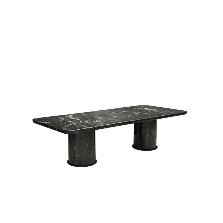 AVELTO Rectangular Italy Black Dining Table Premium
