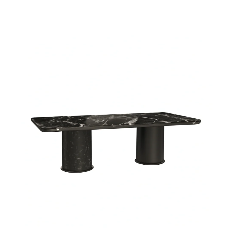 AVELTO Rectangular Italy Black Dining Table Premium