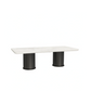 AVELTO Rectangular Volakas White Dining Table Premium