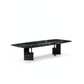 CELINO Rectangular Black Marquina Dining Table Premium