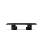 CELINO Rectangular Black Elm Veneer Dining Table Premium