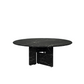 CELINO Round Black Marquina Dining Table Premium