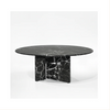 CELINO Round Bvlgari Black Dining Table Premium
