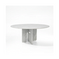 CELINO Round Carrara Dining Table Premium