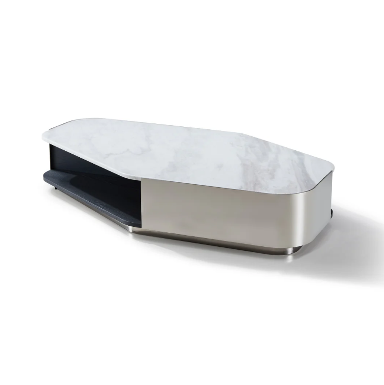 CIELO Model 2 Volakas White Coffee Table Classic