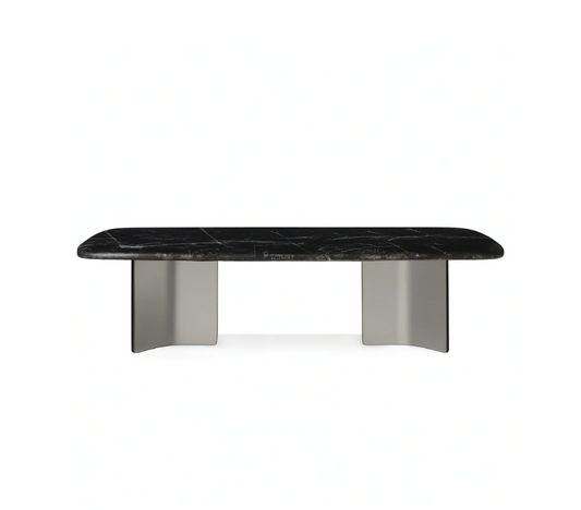 LORINI Rectangular Black Marquina Dining Table Premium