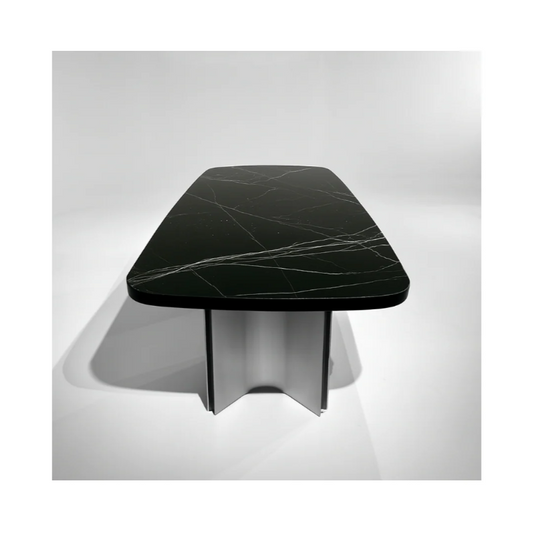 LORINI Rectangular Black Marquina Dining Table Premium