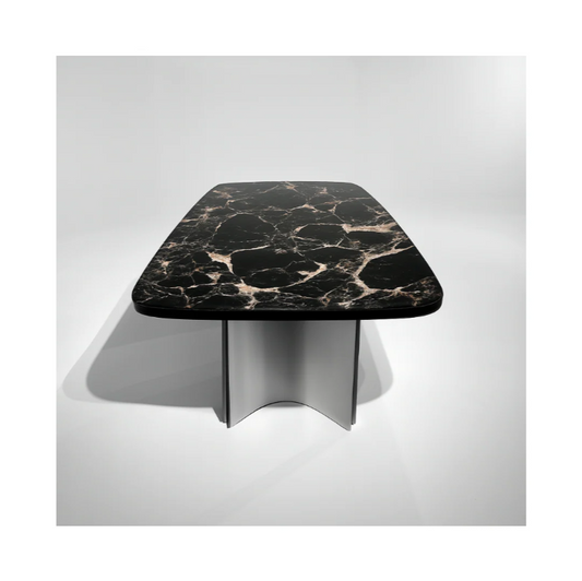 LORINI Rectangular Black Rose Dining Table Premium