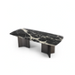 LORINI Rectangular Bvlgari Black Dining Table Classic