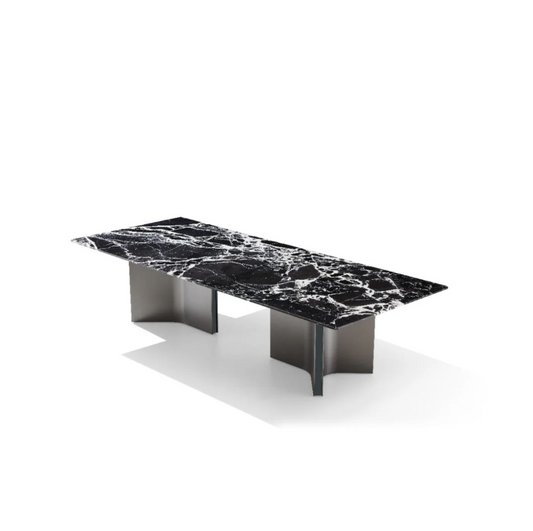 LORINI Rectangular Bvlgari Black Dining Table Classic