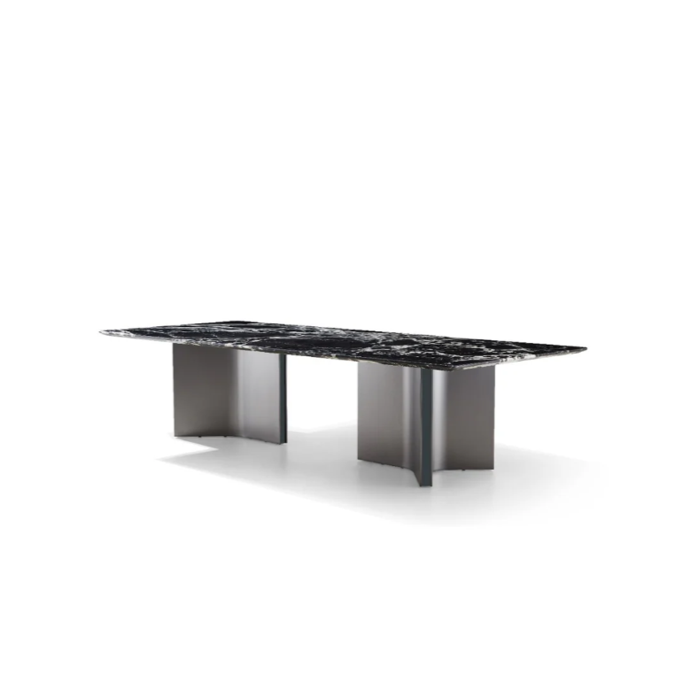 LORINI Rectangular Bvlgari Black Dining Table Classic