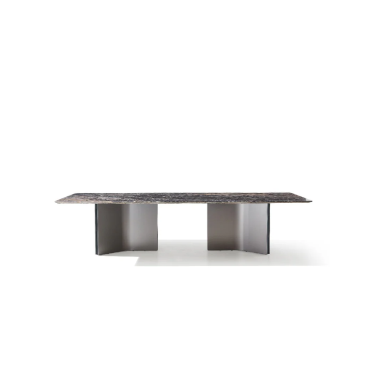 LORINI Rectangular Grigio Orobico Dining Table Premium