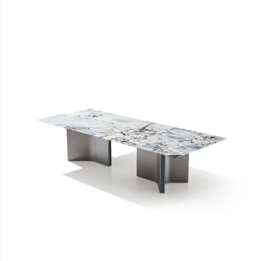 LORINI Rectangular Ocean Storm Dining Table Premium