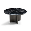 LORINI Round Black Rose Dining Table Classic